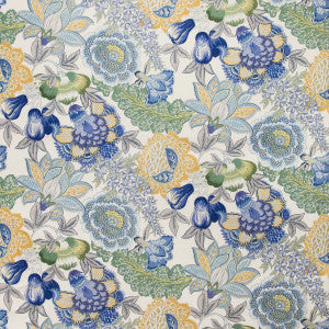 Karabali Print Lagoon by Brunschwig & Fils Fabric