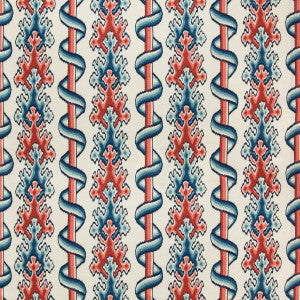 Montguyon Print Blue/Red by Brunschwig & Fils Fabric