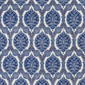 Sufera Print Indigo by Brunschwig & Fils Fabric