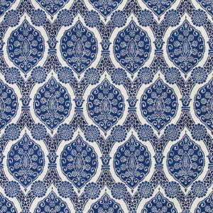 Sufera Print Indigo by Brunschwig & Fils Fabric