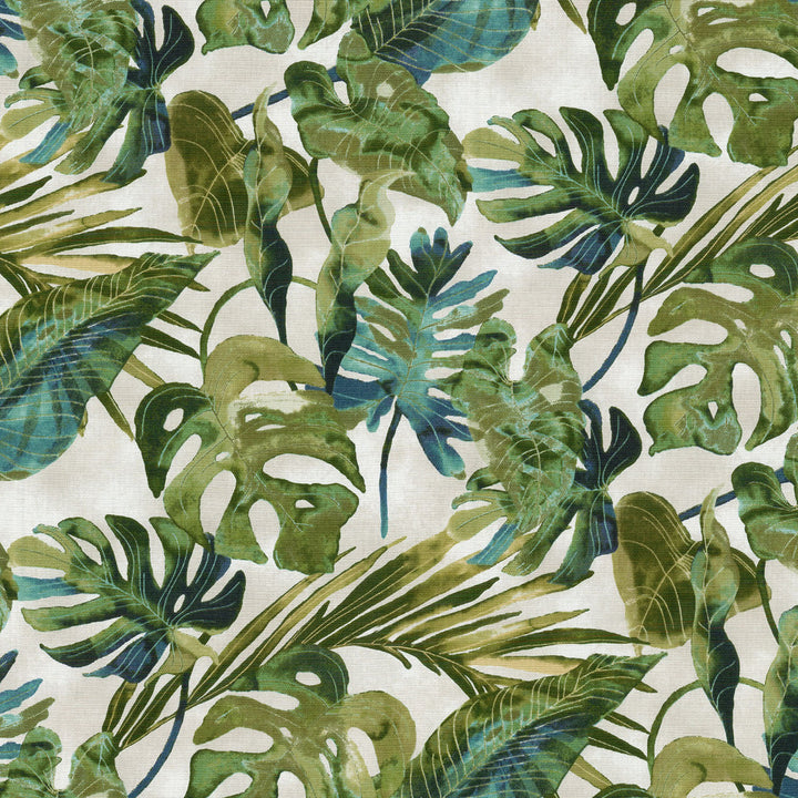 Falling Fronds Aloe 802010 by Tommy Bahama Home Fabric - 100%Cotton PERU 24000 Horizontal: 13.5 and Vertical: 25.25 54 - Fabric Carolina -