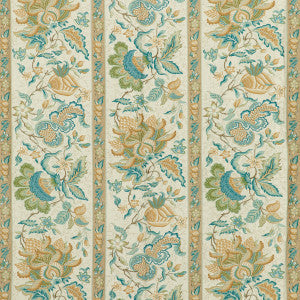 Montflours Print Aqua by Brunschwig & Fils Fabric