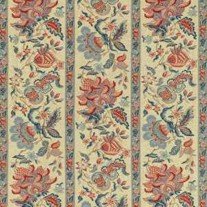 Montflours Print Red by Brunschwig & Fils Fabric