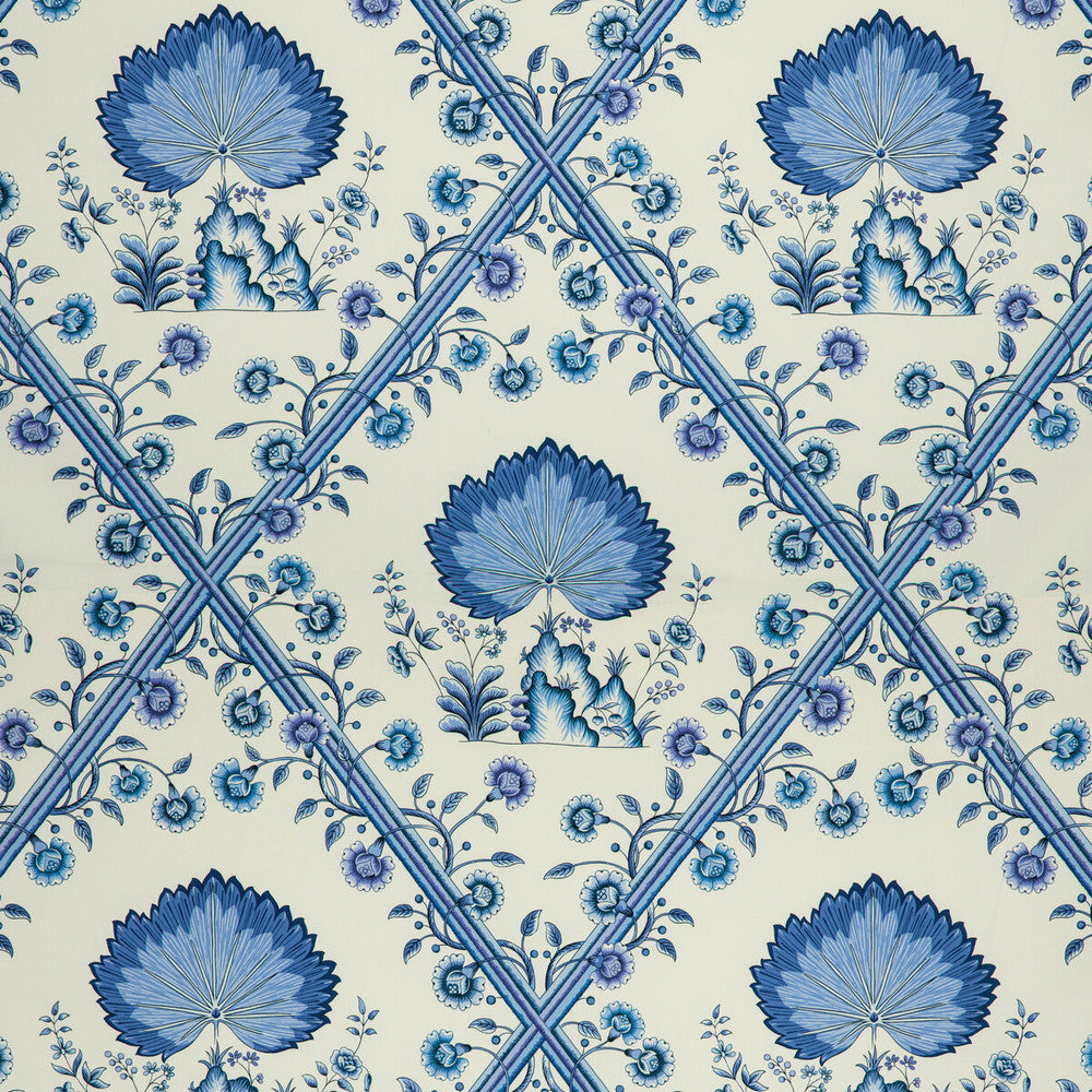 Loire Print Blue by Brunschwig & Fils Fabric Brunschwig & Fils Fabric Loire Print BlueFabric LOUVERNE COTTON - 100% France </p><p>Repeat: H: 21.5, V: 28.18 54.33 - Fabric Carolina -
