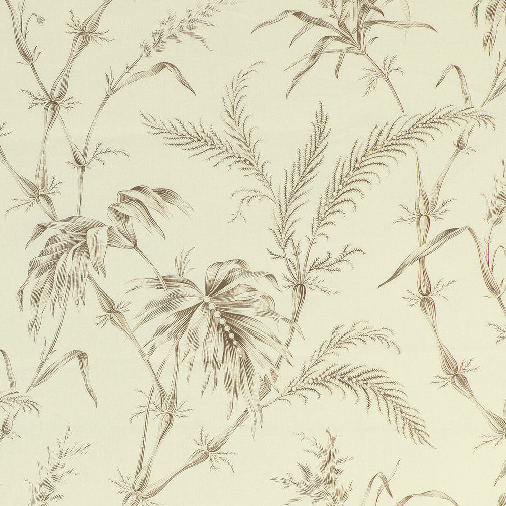 Lauziere Print Taupe by Brunschwig & Fils Fabric Brunschwig & Fils Fabric Lauziere Print TaupeFabric LOUVERNE COTTON - 100% France </p><p>Repeat: H: 39.75, V: 22.75 60.83 - Fabric Carolina -