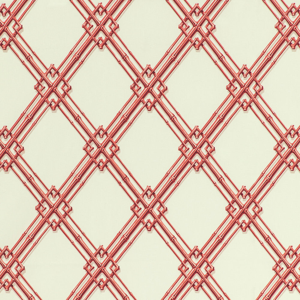 Le Bambou Print Red by Brunschwig & Fils Fabric Brunschwig & Fils Fabric Le Bambou Print RedFabric LOUVERNE COTTON - 100% Italy </p><p>Repeat: H: 9, V: 11.5 54 - Fabric Carolina -