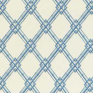 Le Bambou Print Blue by Brunschwig & Fils Fabric