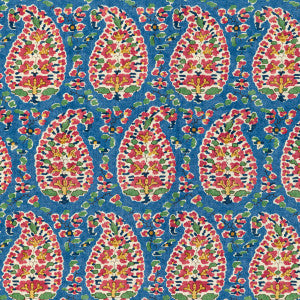 Rougier Print Blue/Red by Brunschwig & Fils Fabric