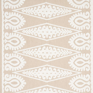 Seema Ivory On Natural 80211 by Schumacher Fabric