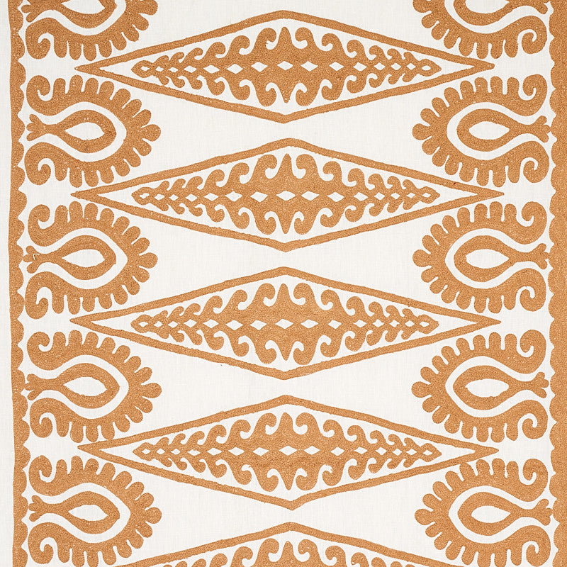 Seema Gold 80212 by Schumacher Fabric Schumacher Fabric Seema Gold 80212Fabric LINEN 80% INDIA </p><p>Repeat: H: HORZ. 30" (66CM), V: VERT. 6 3/5" (17CM) 52 - Fabric Carolina -