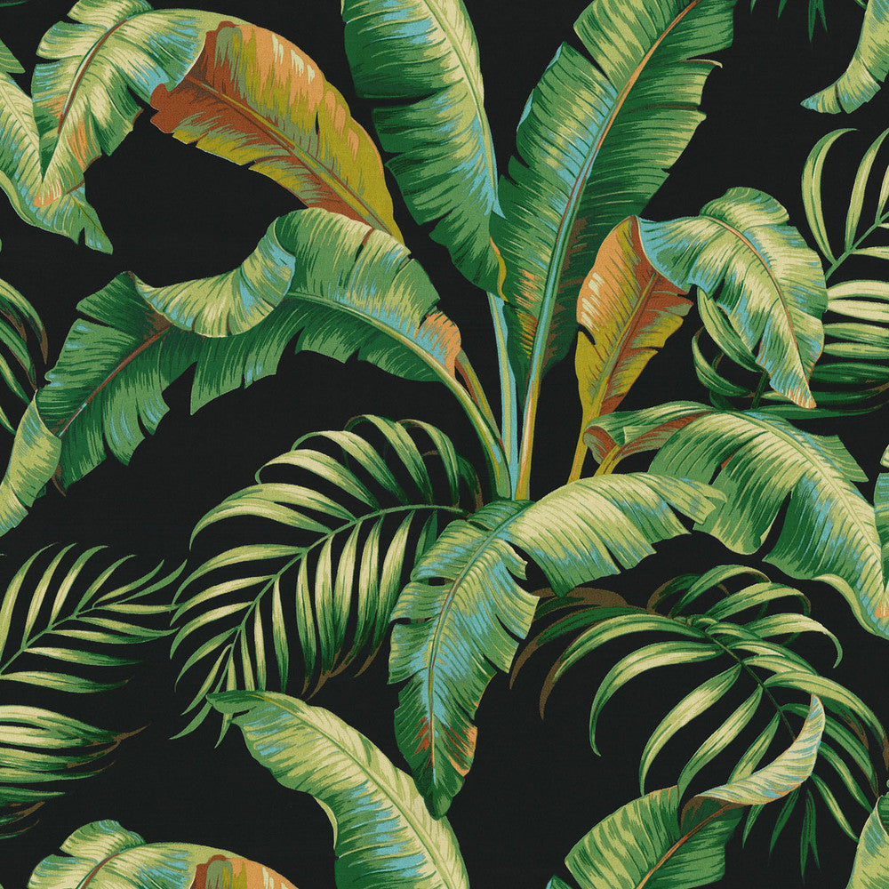 Tbo Palmiers Caviar 802190 by Tommy Bahama Fabric Outdoor December '17 100% Polyester see sample see sample Horizontal: 27.00 inches and Vertical: 27.00 inches V 54 inches - Fabric Carolina -