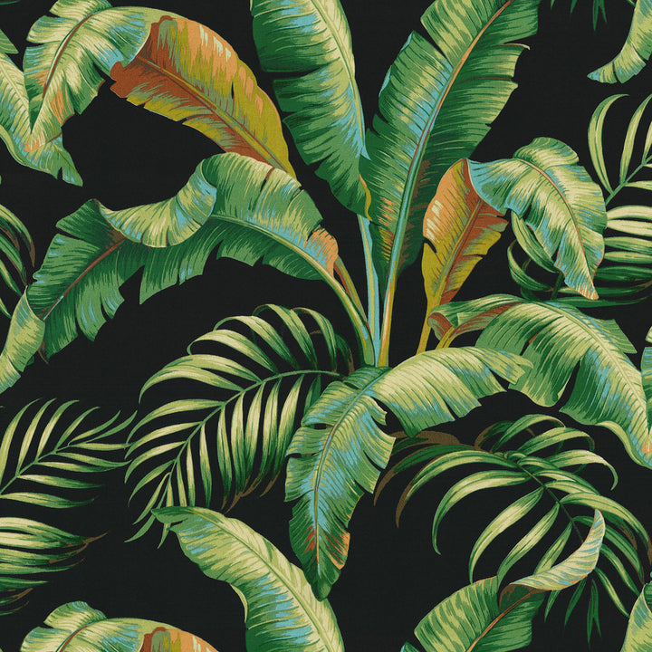 Tbo Palmiers Caviar 802190 by Tommy Bahama Home Fabric Tommy Bahama Home 100%Polyester U.S.A. Abrasion Standard: General Use Horizontal: 27 and Vertical: 27 54" - Fabric Carolina -