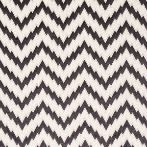 Florentine Chevron Velvet Black 80220 by Schumacher Fabric