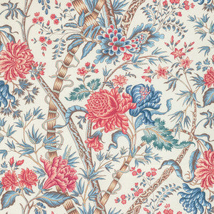 Luberon Print Red/Blue by Brunschwig & Fils Fabric