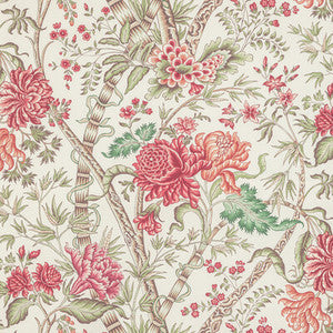 Luberon Print Berry/Leaf by Brunschwig & Fils Fabric