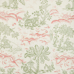 Valensole Print Leaf/Rose by Brunschwig & Fils Fabric