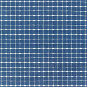 Lison Check Blue by Brunschwig & Fils Fabric