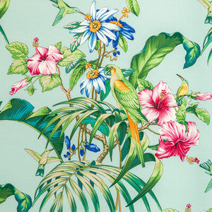 Anima Print Aqua by Brunschwig & Fils Fabric