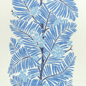 Palmar Print Blue by Brunschwig & Fils Fabric