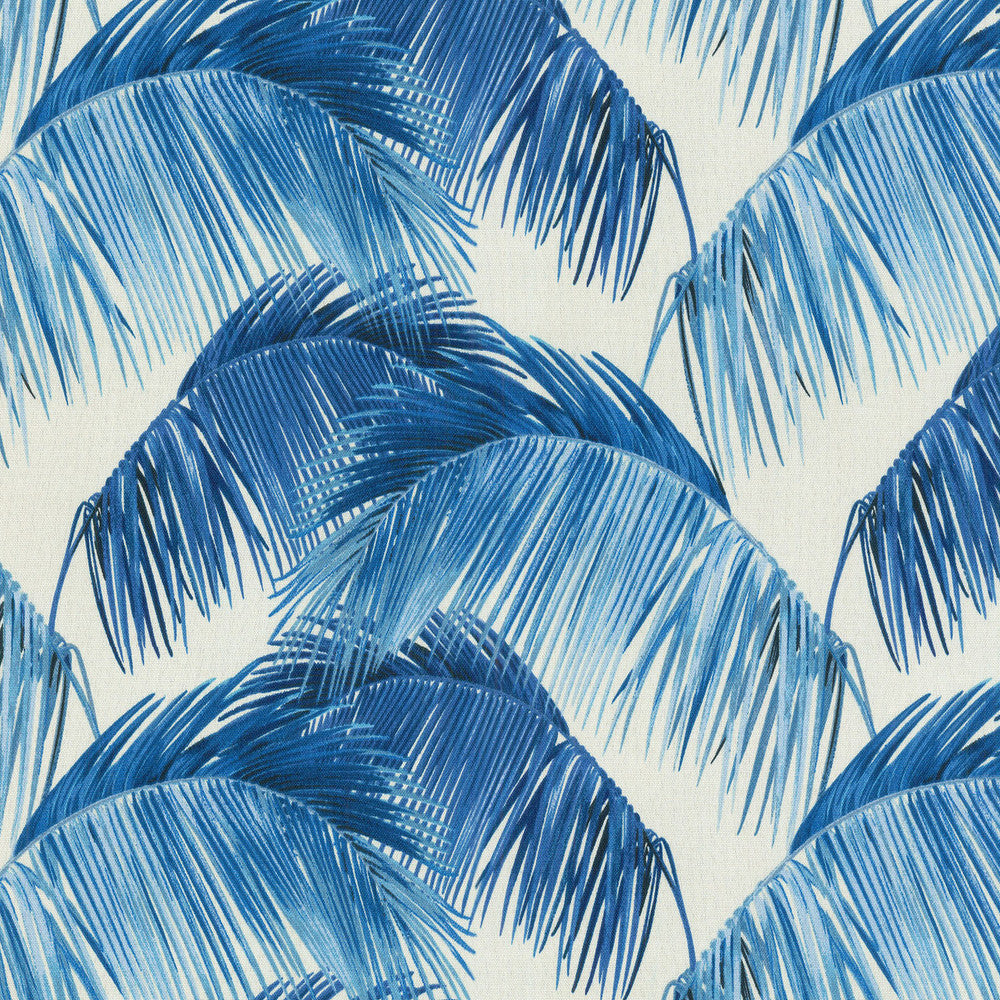 Tbo Palmas Azul 802241 by Tommy Bahama Home Fabric Tommy Bahama Home 100% Spun Polyester PAKISTAN Abrasion Standard: General Use Horizontal: 13.5 and Vertical: 25.25 54" - Fabric Carolina -