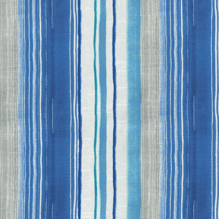 Seascape Stripe Azul 802301 by Tommy Bahama Home Fabric PLAYA ETERNA Base:100% Cotton CHINA Wyzenbeek 39,000 Horizontal: 9.00" and Vertical: 6.75" 54" - Fabric Carolina -