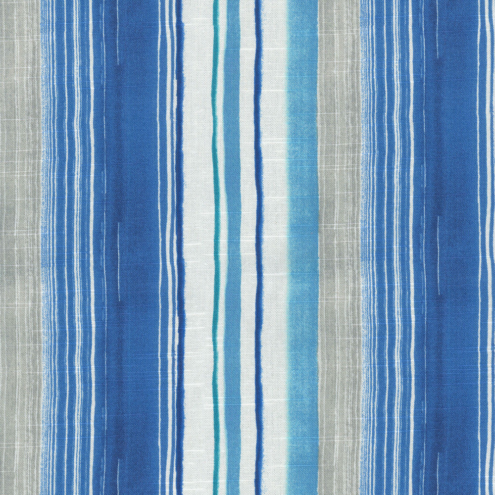 Seascape Stripe Azul 802301 by Tommy Bahama Home Fabric - Base:100%Cotton CHINA 39000 Horizontal: 9 and Vertical: 6.75 54 - Fabric Carolina -