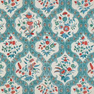 Ventoux Print Teal/Rose 8023102.353.0 by Brunschwig & Fils Fabric