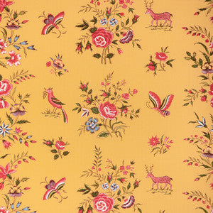 Aurel Print Gold/Red 8023103.940.0 by Brunschwig & Fils Fabric