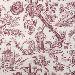 Marcel Print Aubergine 8023104.10.0 by Brunschwig & Fils Fabric