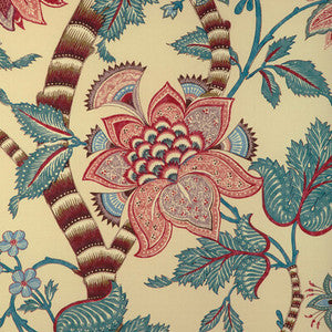 Cadenet Print Beige/Teal 8023105.1635.0 by Brunschwig & Fils Fabric
