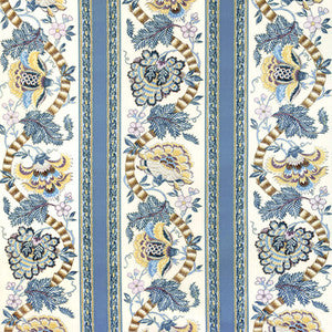 Lauris Print Blue/Gold 8023106.54.0 by Brunschwig & Fils Fabric