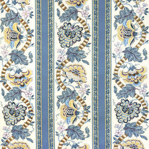 Lauris Print Blue/Gold 8023106.54.0 by Brunschwig & Fils Fabric