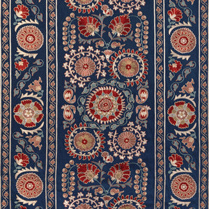 Saanvi Emb Blue/Red 8023113.195.0 by Brunschwig & Fils Fabric