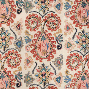 Lavali Emb Coral/Sky 8023117.195.0 by Brunschwig & Fils Fabric