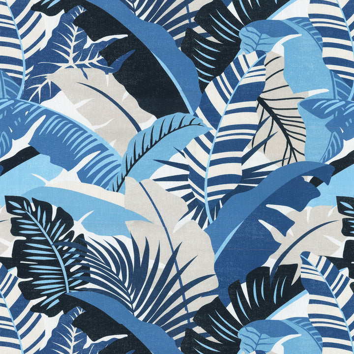 PALMA LINDA AZUL 802311 by Tommy Bahama Home Fabric - 85% POLYESTER 15% COTTON 51000 Horizontal: 25.25 and Vertical: 27 54 - Fabric Carolina -