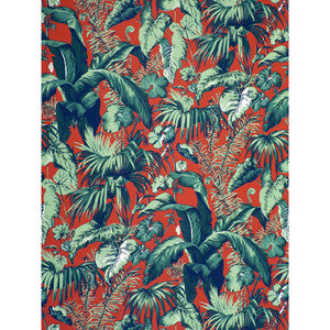 Feuillage Ii Rouge 8023124.319.0 by Brunschwig & Fils Fabric