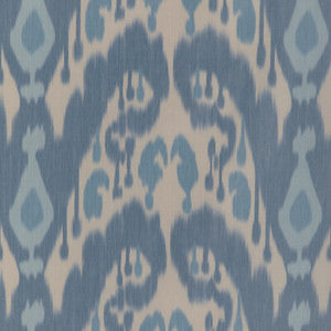 Bukara Warp Print Blue 8023146.155.0 by Brunschwig & Fils Fabric