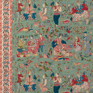Shalimar Print Jade/Rose 8024100.319.0 by Brunschwig & Fils Fabric
