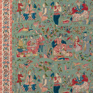 Shalimar Print Jade/Rose 8024100.319.0 by Brunschwig & Fils Fabric