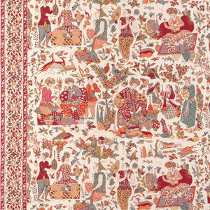 Shalimar Print Berry/Sand 8024100.716.0 by Brunschwig & Fils Fabric