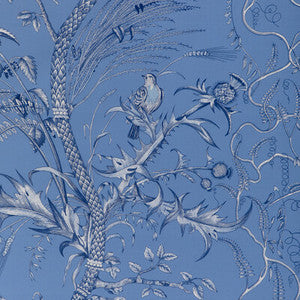 Bird And Thistle Ii Blue 8024101.55.0 by Brunschwig & Fils Fabric