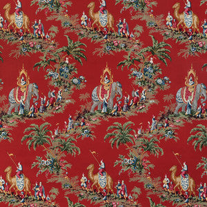 Beauport Promenade Red 8024104.19.0 by Brunschwig & Fils Fabric
