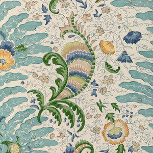 Riviere Print Aqua 8024105.355.0 by Brunschwig & Fils Fabric