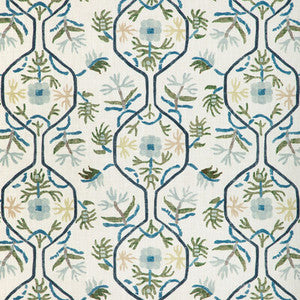 Le Jasmin Print Marine 8024110.353.0 by Brunschwig & Fils Fabric