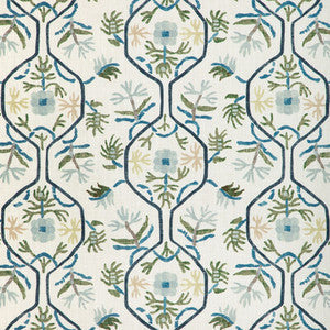 Le Jasmin Print Marine 8024110.353.0 by Brunschwig & Fils Fabric