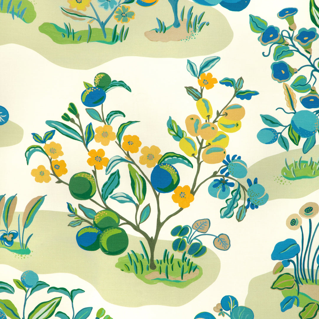 Pomelo Print - Marine By Brunschwig & Fils Fabric
