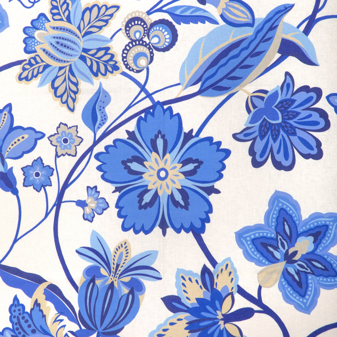 Botanique Print - Blue By Brunschwig & Fils Fabric