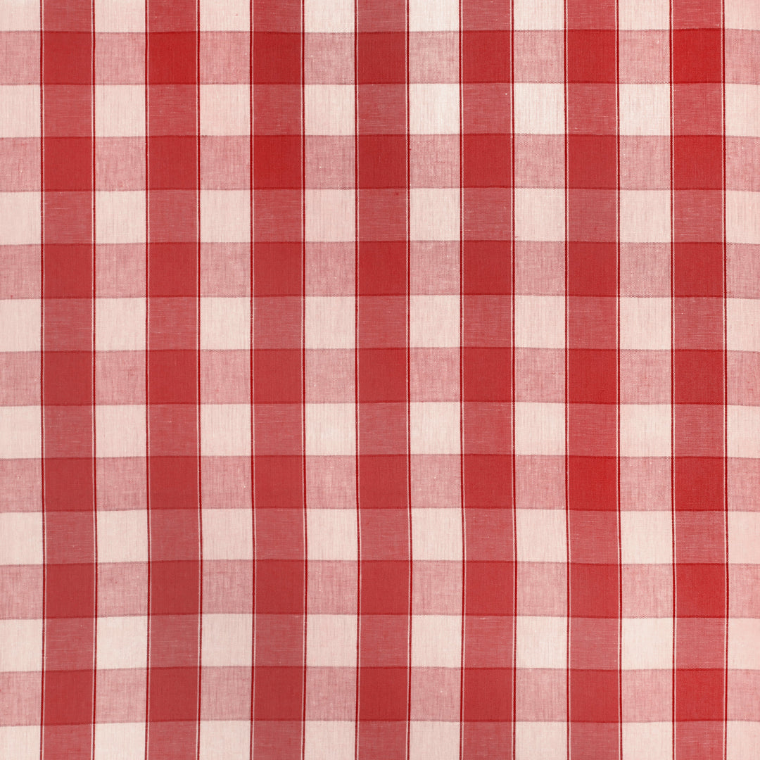Clemens Check - Red By Brunschwig & Fils Fabric
