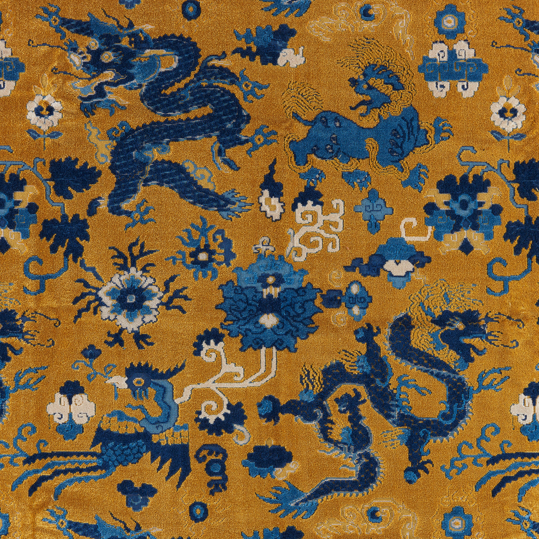Le Dragon Velvet - Gold By Brunschwig & Fils Fabric