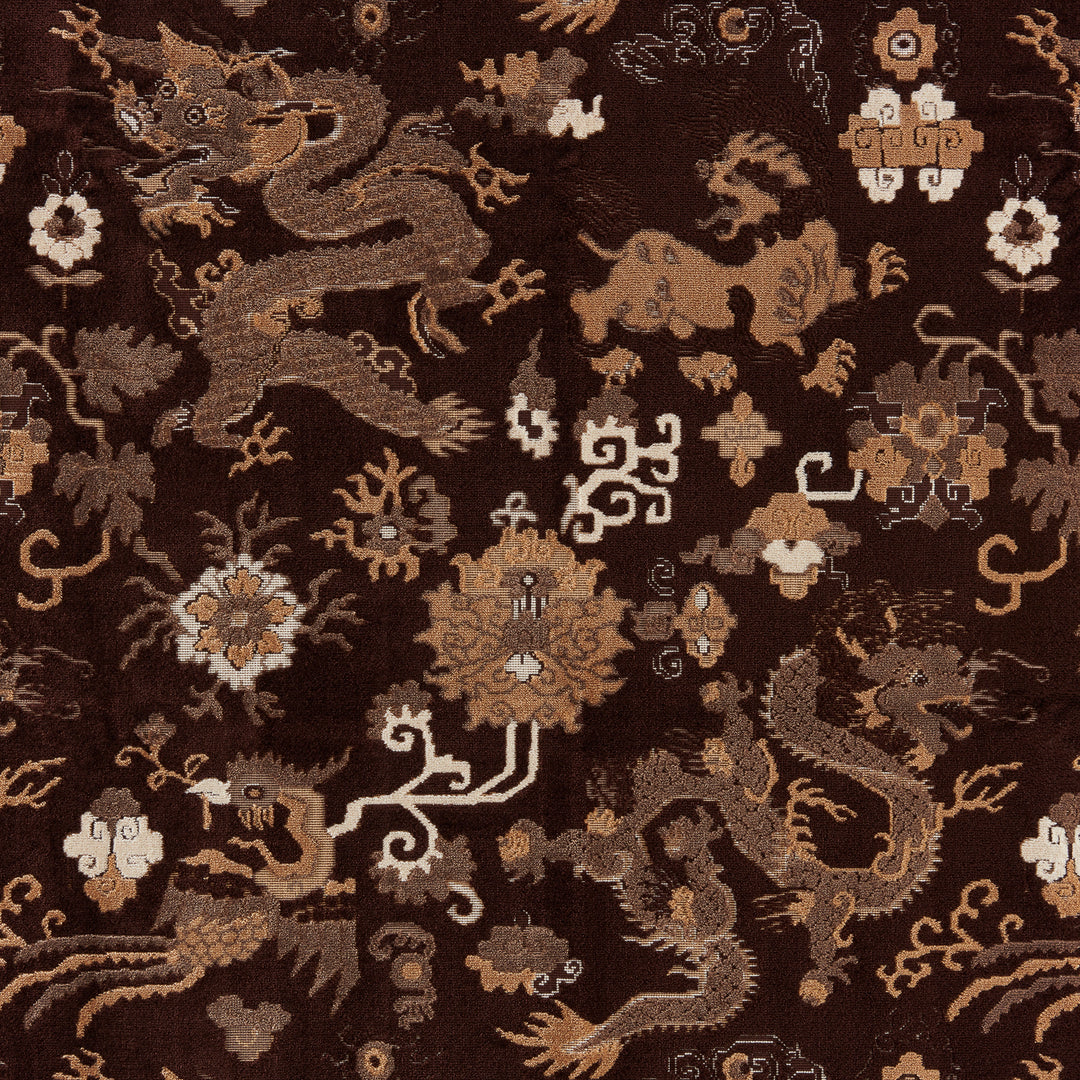 Le Dragon Velvet - Umber By Brunschwig & Fils Fabric